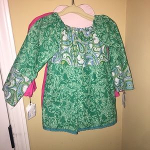 Handmade Tunic Dress with lace trim